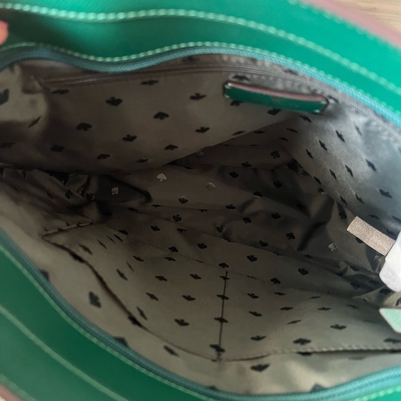 NWT Kate Spade Saffino Leather Green Tote Bag with Bow - Picture 8 of 9